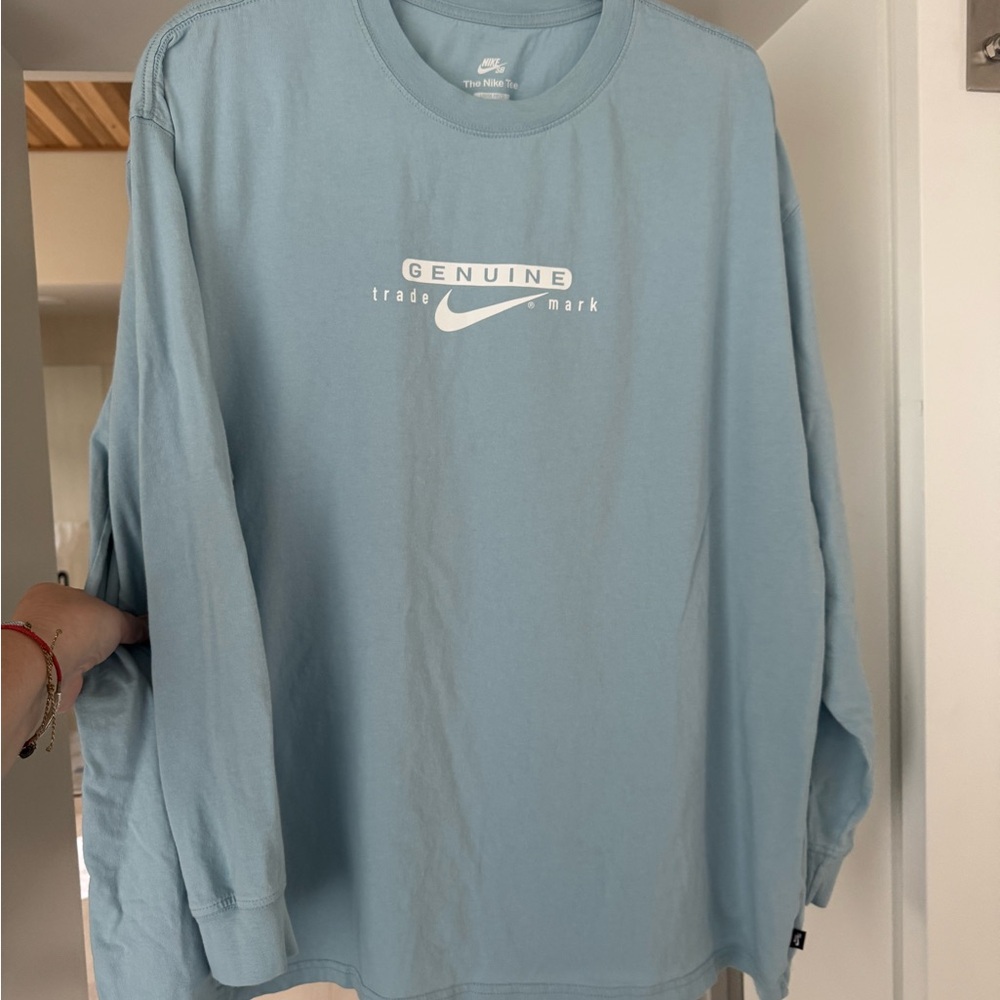 Nike Genuine Trademark Light Blue Shirt